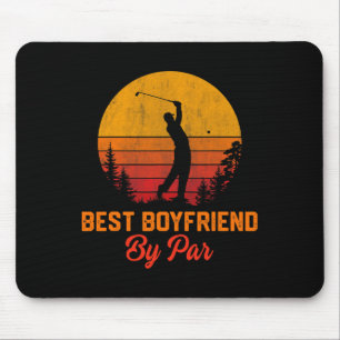 Mens Vintag bester Freund von Par Golf Boyfriend Mousepad