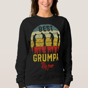 Mens Vintag bester Grumpf nach Par Grandpa Golfer Sweatshirt
