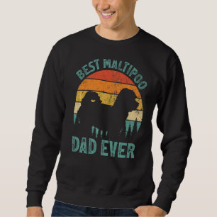 Mens Vintag bester Maltipoo-Vater je Vatertag Sweatshirt