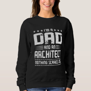 Mens Vintag bin ich Vater und Vater eines Architek Sweatshirt