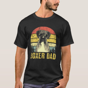 Mens Vintag Boxer Vater Retro Boxer Dog Vater Vate T-Shirt