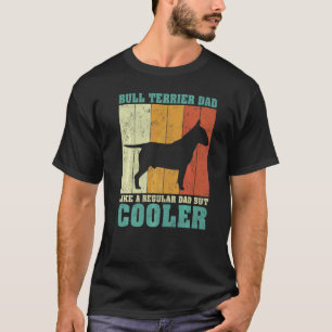 Mens Vintag Bull Terrier Vater wie ein regelmäßige T-Shirt