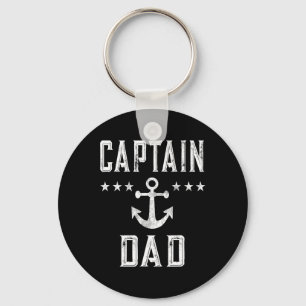 Mens Vintag Captain Vater Lake Boating Vatertag Schlüsselanhänger