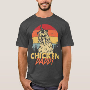 Mens Vintag Chicken Daddy Hühnchen Vater Father Fa T-Shirt