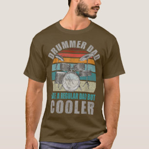 Mens Vintag Drummer Vater wie ein reguläres Vater T-Shirt