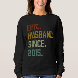 Mens Vintag Epic Husband Seit 2015 Sweatshirt