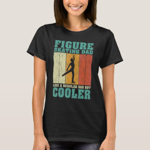 Mens Vintag Figure Skaten Vater wie ein regulärer T-Shirt