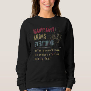 Mens Vintag Granddaddy weiß alles, was die Hand Ho Sweatshirt