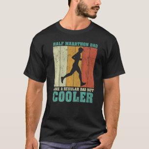 Mens Vintag Halbmarathon Vater wie ein regelmäßige T-Shirt