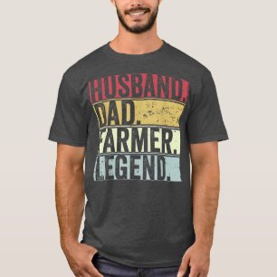 Mens Vintag Husband Vater Bauer Legend Funny Gift T-Shirt