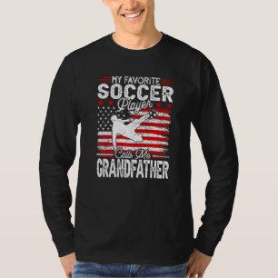 Mens Vintag mein Lieblings-Fußballspieler ruft mic T-Shirt