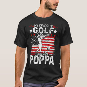 Mens Vintag mein Lieblings-Golfspieler ruft mich a T-Shirt