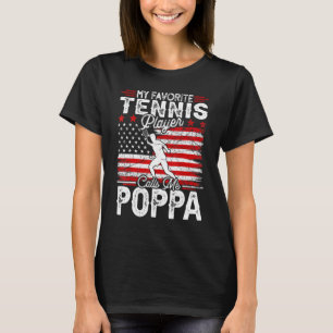 Mens Vintag mein Lieblings-Tennisspieler nennt mic T-Shirt