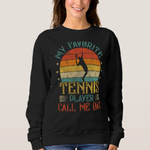 Mens Vintag mein Lieblings-Tennisspieler Vater nen Sweatshirt
