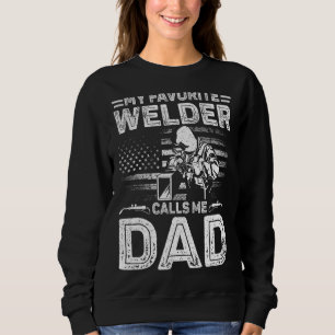 Mens Vintag mein Lieblings-Welder nennt mich Vater Sweatshirt