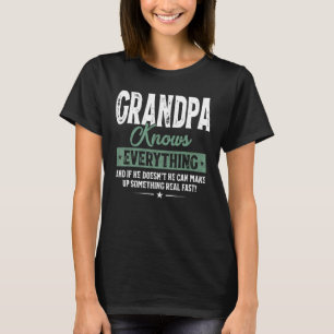Mens Vintag Opa weiß alles, was die Fa. 60 braucht T-Shirt