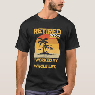 Mens Vintag Remüde 2022 arbeitete ich mein ganzes T-Shirt