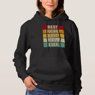 Mens Vintag Retro Best Hockey Coach Vater Fath Hoodie