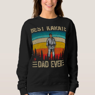 Mens Vintag Retro Best Karate Vater Ever Vaterscha Sweatshirt