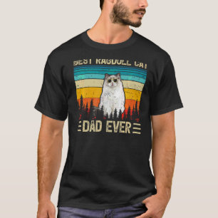 Mens Vintag Retro Best Ragdoll Cat Vater Ever Fath T-Shirt