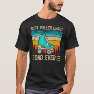 Mens Vintag Retro Best Roller Derby Vater je Fett T-Shirt