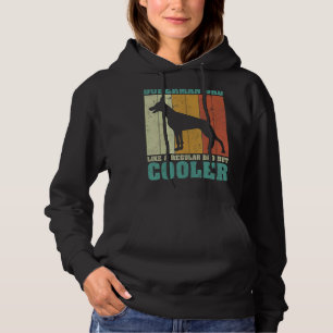 Mens Vintag Retro Doberman Vater wie ein regelmäßi Hoodie