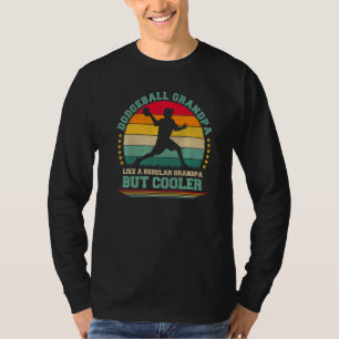 Mens Vintag Retro Dodgeball Großvater Vatertag T-Shirt