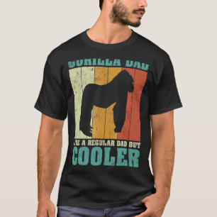 Mens Vintag Retro Gorilla Vater wie ein regelmäßig T-Shirt