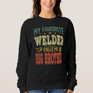 Mens Vintag Retro Mein Lieblings-Welder nennt mich Sweatshirt