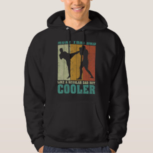 Mens Vintag Retro Muay Thai Vater wie ein regelmäß Hoodie