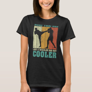 Mens Vintag Retro Muay Thai Vater wie ein regelmäß T-Shirt