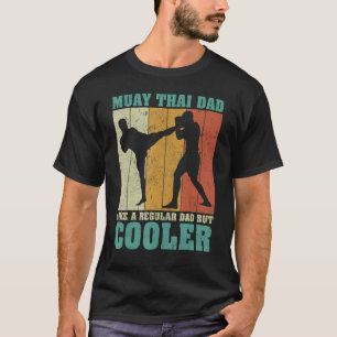 Mens Vintag Retro Muay Thai Vater wie ein regelmäß T-Shirt