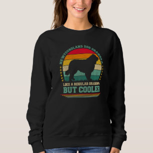 Mens Vintag Retro Neufundland Dog Opa Fathe Sweatshirt