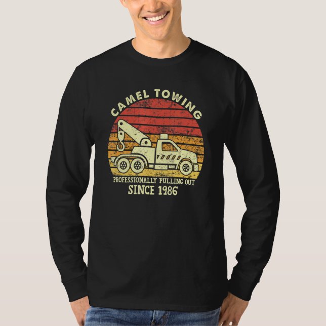 Mens Vintag Retro Professional Camel Schlepper T-Shirt (Vorderseite)