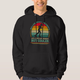 Mens Vintag Retro Roller Derby Großvater Vater's Hoodie