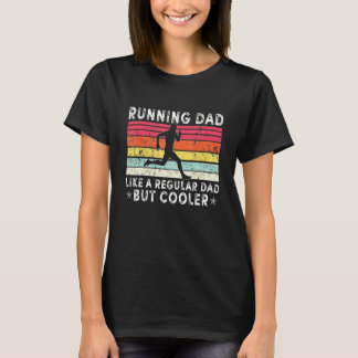 Mens Vintag Running Vater Marathon Runner Fathers T-Shirt