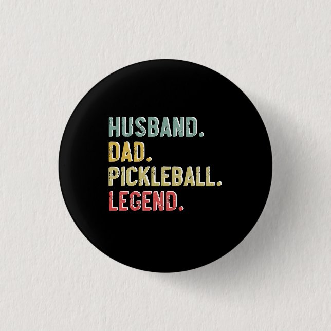 Mens Vintag Shirt Husband Vater Pickleball Legende Button (Vorderseite)