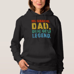 Mens Vintag Style Husband Vater Disc Golf Legend F Hoodie