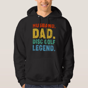 Mens Vintag Style Husband Vater Disc Golf Legend F Hoodie