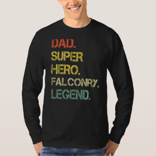 Mens Vintag Style Vater Hero Falconry Legend Vater T-Shirt