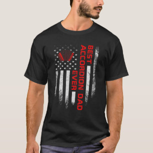 Mens Vintag USA Beste Accordion Vater T-Shirt