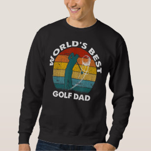 Mens Vintag World's Best Golf Vater Vatertag Sweatshirt