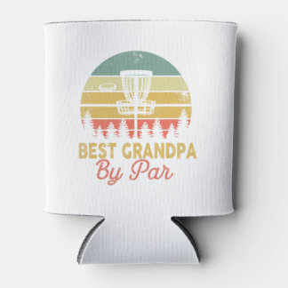 Mens Vintage Best Grandpa By Par Disc Golf Dad Fat Dosenkühler