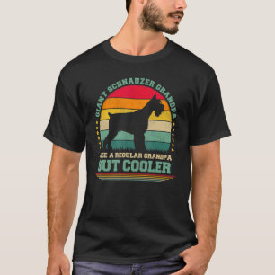 Mens Vintage Retro Dog Giant Schnauzer Grandpa Fa T-Shirt