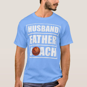 Mens Vintage Style Husband Father Basketball Coach T-Shirt