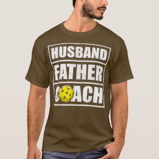 Mens Vintage Style Husband Father Pickleball Coach T-Shirt
