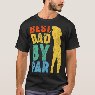 Mens Vintager bester Vater Par Golf Vater Golfer F T-Shirt