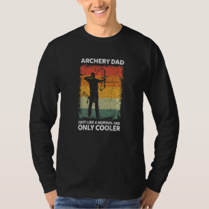 Mens Vintager Bogenschütze Vater wie ein normaler T-Shirt