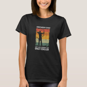 Mens Vintager Bogenschütze Vater wie ein normaler  T-Shirt