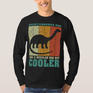 Mens Vintager Brontosaurus-Vater wie ein regelmäßi T-Shirt